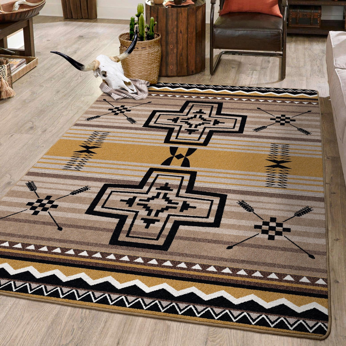 American Dakota Brazos OKA Old Gold Rug