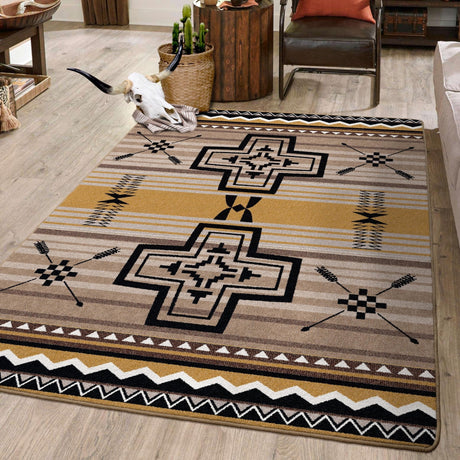 American Dakota Brazos OKA Old Gold Rug
