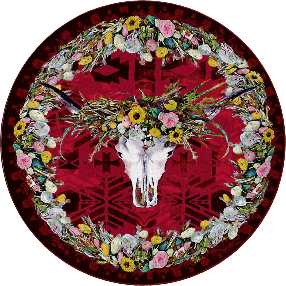 American Dakota Briscoe Red Rug - 0526RED234