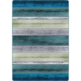 American Dakota Bungalow Stripe Aqua Rug - 0146AQU234
