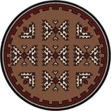 American Dakota Cami Blanket Brown Rug