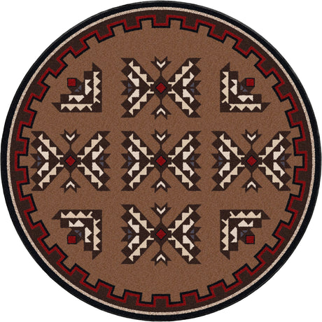 American Dakota Cami Blanket Brown Rug