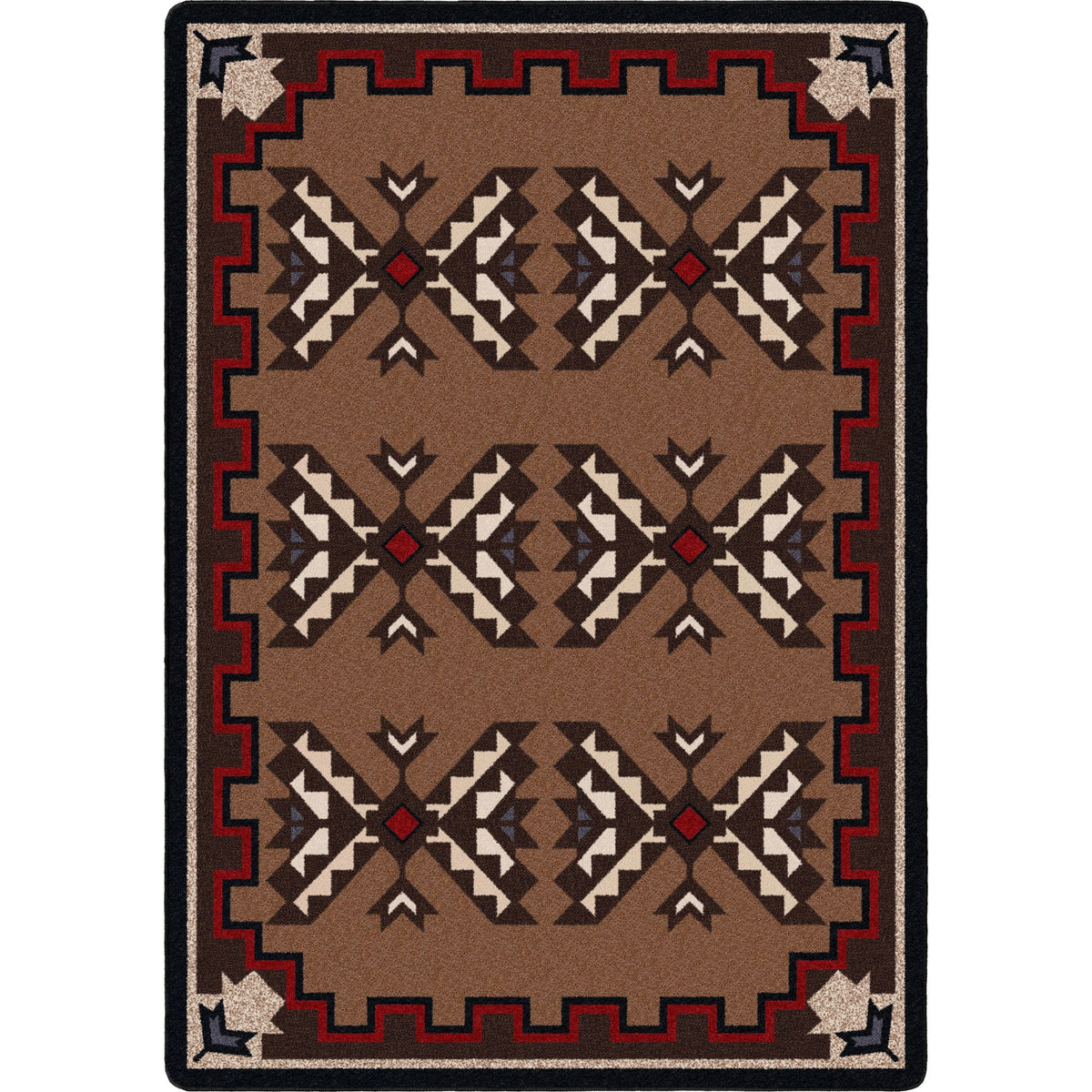 American Dakota Cami Blanket Brown Rug