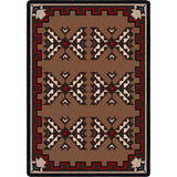 American Dakota Cami Blanket Brown Rug