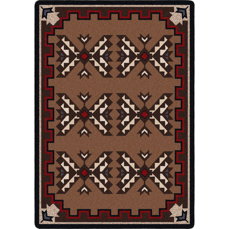 American Dakota Cami Blanket Brown Rug