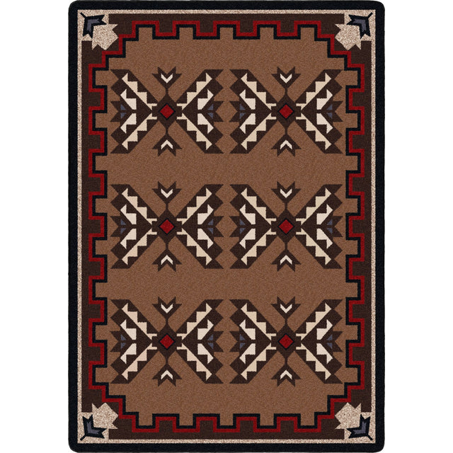 American Dakota Cami Blanket Brown Rug