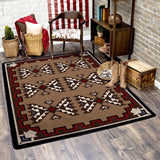 American Dakota Cami Blanket Brown Rug