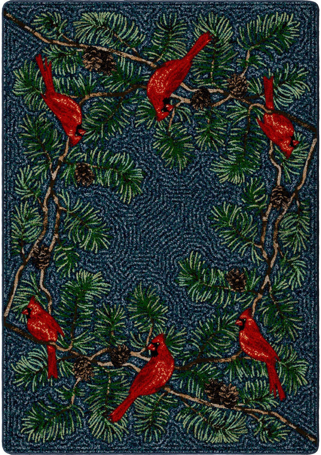 American Dakota Cardinals Navy Rug - 0518NVY234