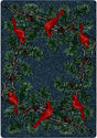 American Dakota Cardinals Navy Rug - 0518NVY234