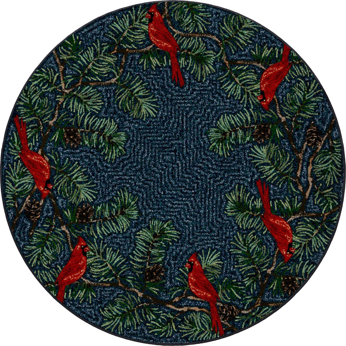 American Dakota Cardinals Navy Rug - 0518NVY234
