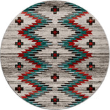 American Dakota Celebration Lively Blue Rug