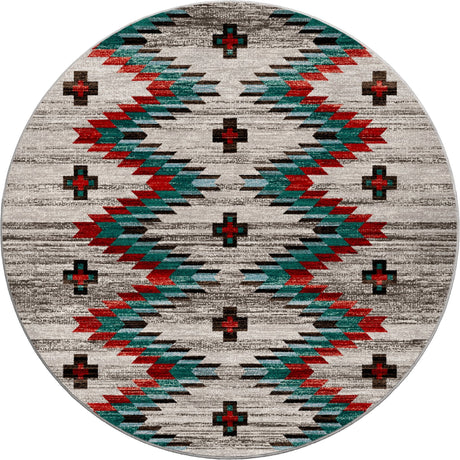 American Dakota Celebration Lively Blue Rug