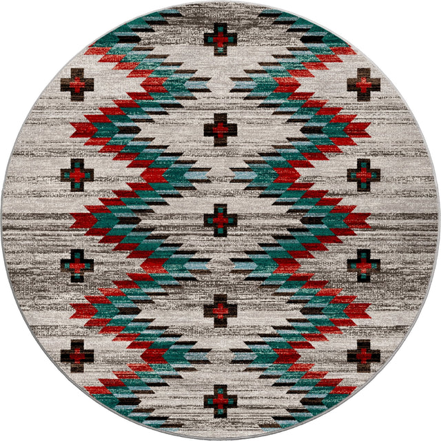 American Dakota Celebration Lively Blue Rug
