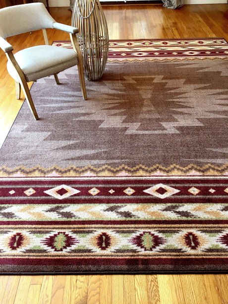 American Dakota Cinnabar Star Rug