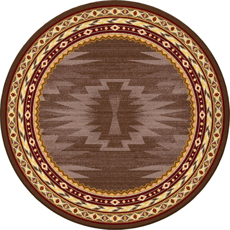 American Dakota Cinnabar Star Rug