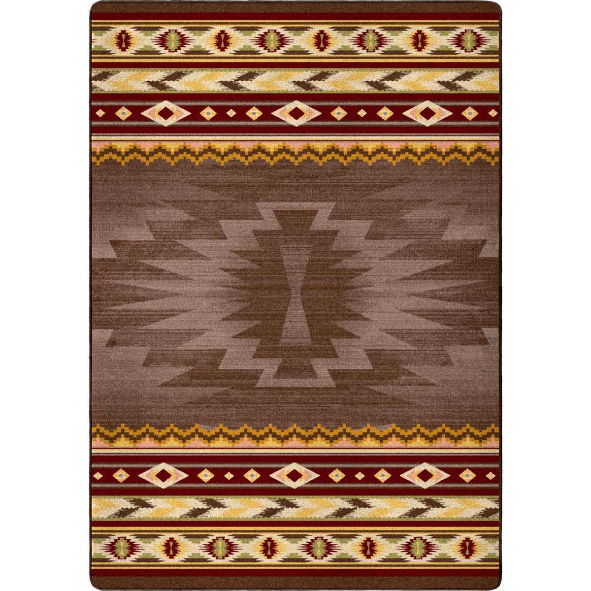 American Dakota Cinnabar Star Rug