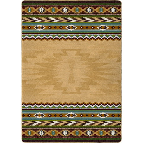 American Dakota Cinnabar Tan Rug