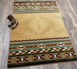 American Dakota Cinnabar Tan Rug