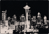 American Dakota Cityscape Black Rug - 0131BLK200