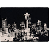 American Dakota Cityscape Black Rug - 0131BLK200