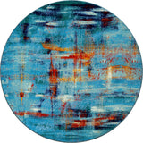 American Dakota Coastal Canvas Aqua Rug - 0303AQU234
