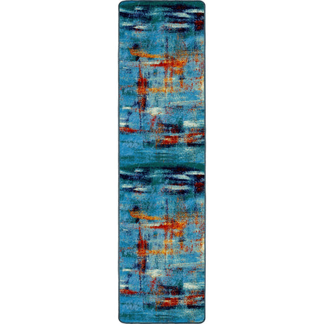 American Dakota Coastal Canvas Aqua Rug - 0303AQU234