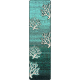 American Dakota Coral Pattern Aqua Rug - 0199AQU234