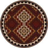 American Dakota Council Fire Red Rug
