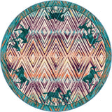 American Dakota Cowboy Love OKA Multi Rug - OKA0349MUL234