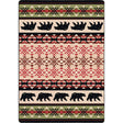 American Dakota Cozy Bears Burnt Red Rug - 0187BRD234