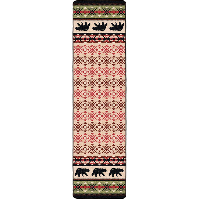 American Dakota Cozy Bears Burnt Red Rug - 0187BRD234
