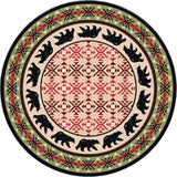 American Dakota Cozy Bears Burnt Red Rug - 0187BRD234