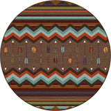 American Dakota Cresting Fletcher Rainbow Rug