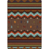 American Dakota Cresting Fletcher Rainbow Rug