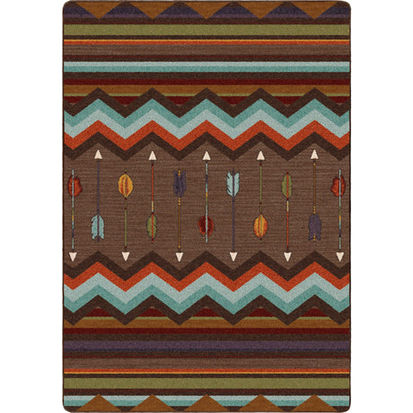 American Dakota Cresting Fletcher Rainbow Rug
