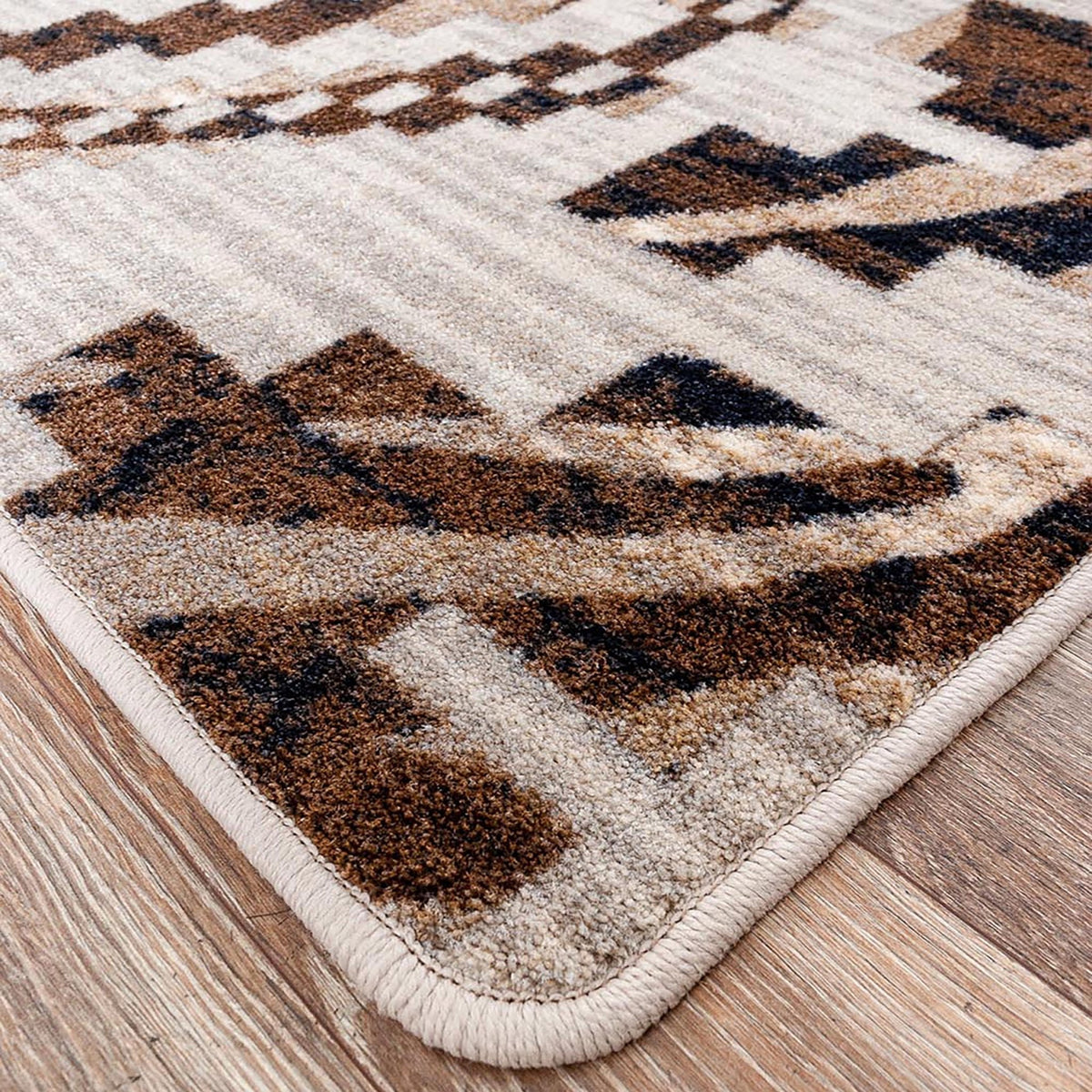 American Dakota Curio Zebra Natural Rug - 0407NAT234