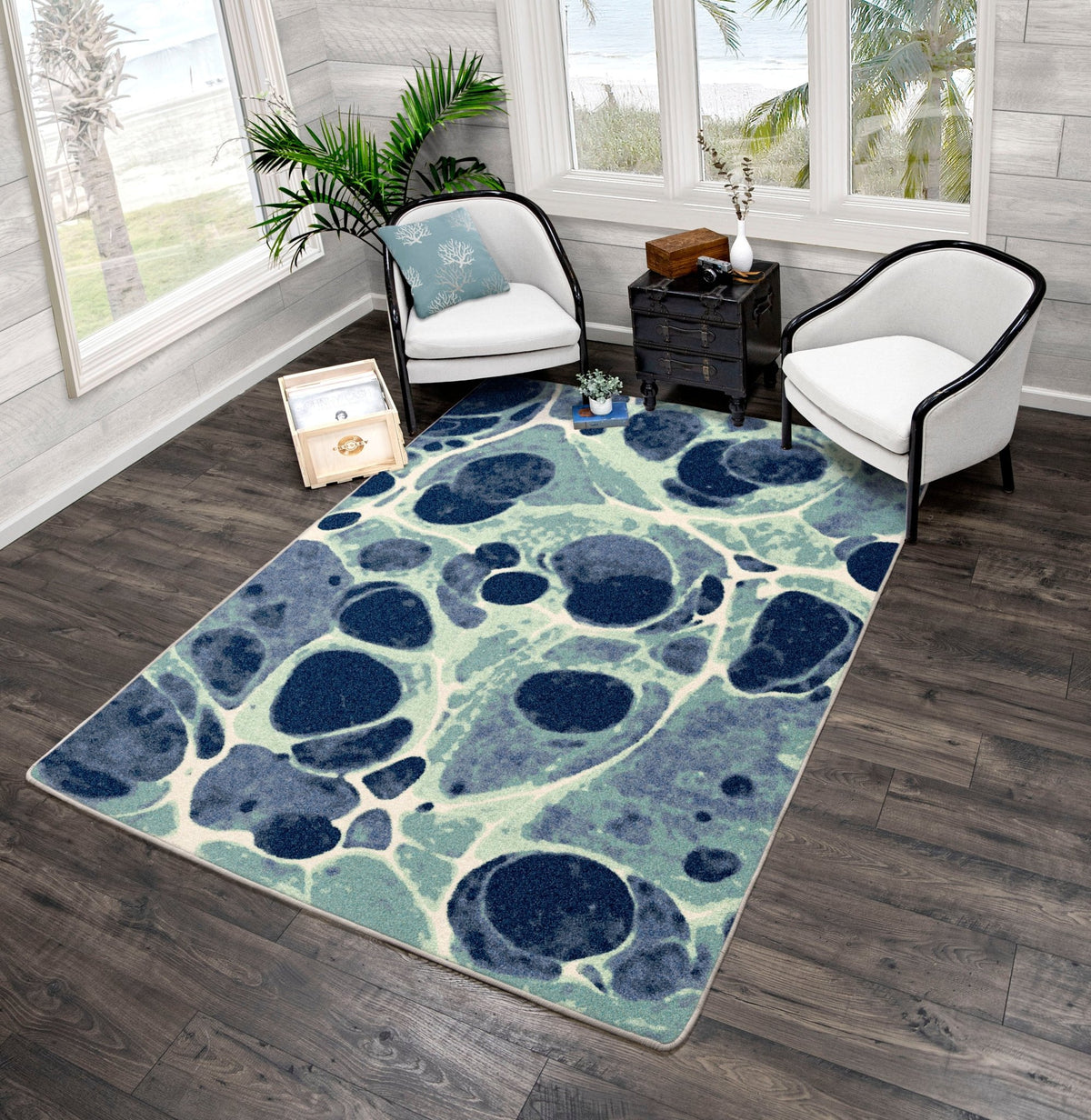 American Dakota Deep Sea Sea Foam Rug - 0156SFM234