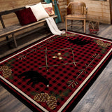 American Dakota Deep Woods Red Rug - 0173RED234