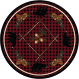 American Dakota Deep Woods Red Rug - 0173RED234