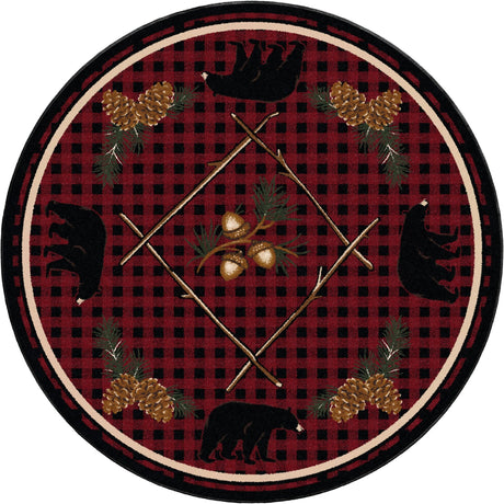 American Dakota Deep Woods Red Rug - 0173RED234