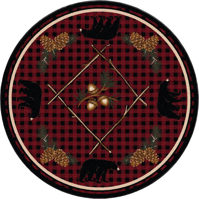 American Dakota Deep Woods Red Rug - 0173RED234