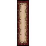 American Dakota Delicate Pines Red Plaid Rug - 0179RPL234