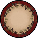 American Dakota Delicate Pines Red Plaid Rug - 0179RPL234