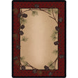 American Dakota Delicate Pines Red Plaid Rug - 0179RPL234