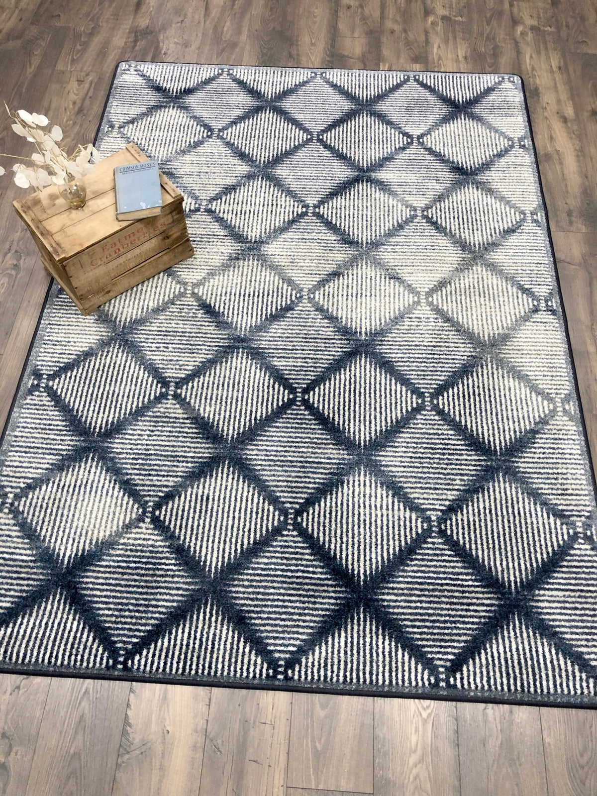 American Dakota Diamond Weave Denim Rug - 0494DNM234