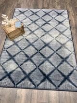 American Dakota Diamond Weave Denim Rug - 0494DNM234