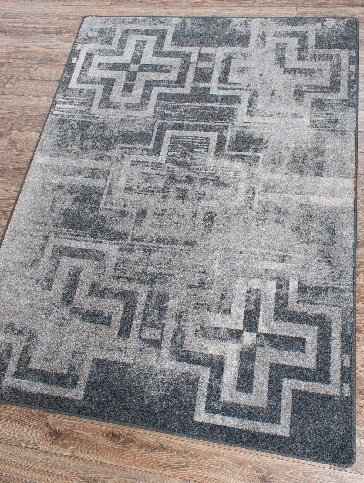 American Dakota Distressed Bounty Asphalt Rug - 0400ASP234