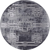 American Dakota Distressed Bounty Asphalt Rug - 0400ASP234