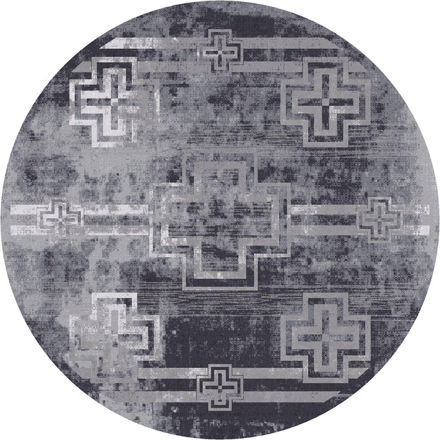 American Dakota Distressed Bounty Asphalt Rug - 0400ASP234