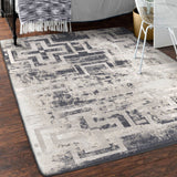 American Dakota Distressed Bounty Asphalt Rug - 0400ASP234